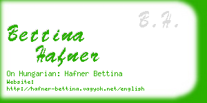 bettina hafner business card